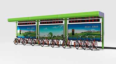 LED顯示屏公共自行車棚